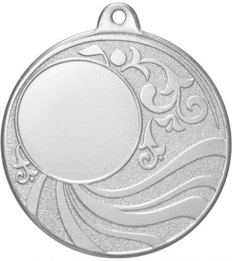 Медаль №3290 (Диаметр 50 мм, металл, цвет серебро. Место для вставок: лицевая диаметр 25 мм, обратная сторона диаметр 45 мм)
