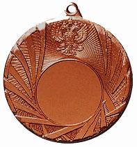 Медаль №154 (Диаметр 50 мм, металл, цвет бронза. Место для вставок: лицевая диаметр 25 мм, обратная сторона диаметр 47 мм)