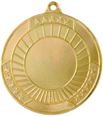 Медаль №132 (Диаметр 50 мм, металл, цвет золото. Место для вставок: лицевая диаметр 25 мм, обратная сторона диаметр 46 мм)