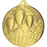Медаль №1231 (Диаметр 50 мм, металл, цвет золото. Место для вставок: обратная сторона диаметр 45 мм)
