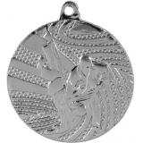 Медаль №133 (Дзюдо, диаметр 40 мм, металл, цвет серебро. Место для вставок: обратная сторона диаметр 36 мм)