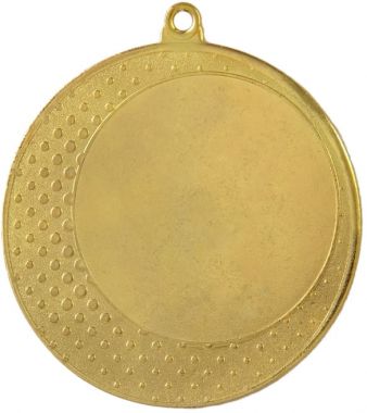 Медаль №65 (Диаметр 70 мм, металл, цвет золото. Место для вставок: лицевая диаметр 50 мм, обратная сторона диаметр 65 мм)