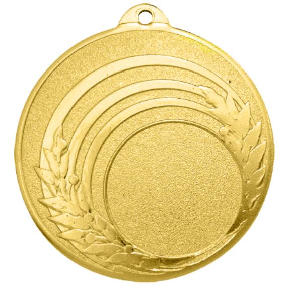 Медаль №2502 (Диаметр 50 мм, металл, цвет золото. Место для вставок: лицевая диаметр 25 мм, обратная сторона диаметр 45 мм)
