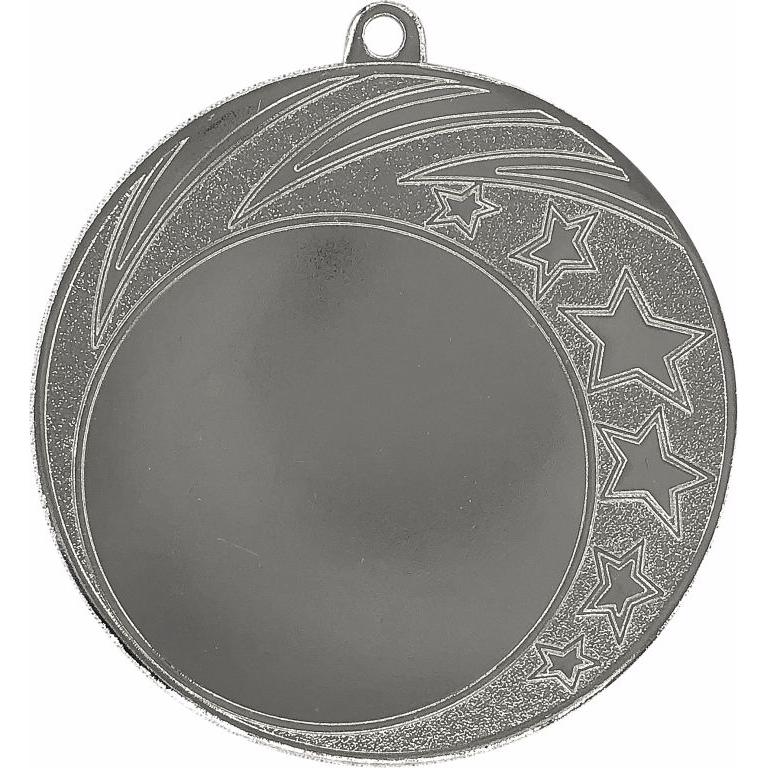 Медаль №3650 (Диаметр 70 мм, металл, цвет серебро. Место для вставок: лицевая диаметр 50 мм, обратная сторона диаметр 65 мм)