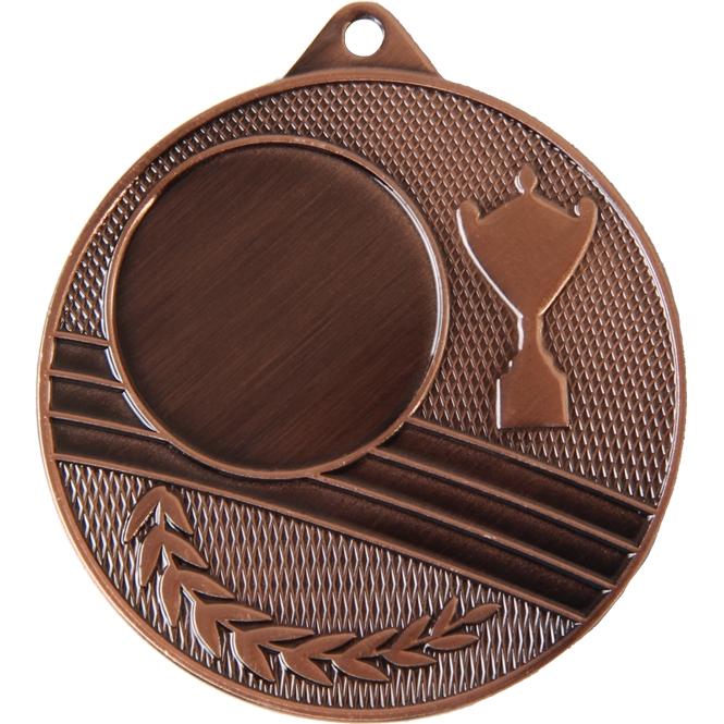 Медаль №1187 (Диаметр 50 мм, металл, цвет бронза. Место для вставок: лицевая диаметр 25 мм, обратная сторона размер по шаблону)