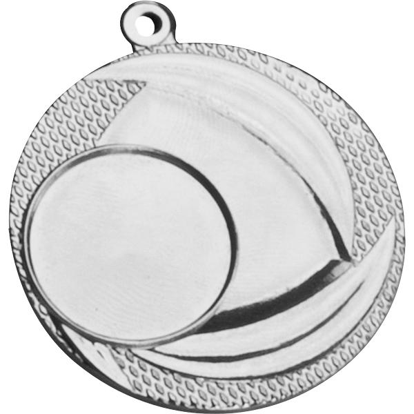 Медаль №18 (Диаметр 40 мм, металл, цвет серебро. Место для вставок: лицевая диаметр 25 мм, обратная сторона диаметр 36 мм)