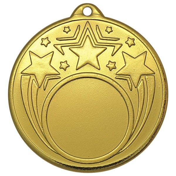 Медаль №190 (Диаметр 50 мм, металл, цвет золото. Место для вставок: лицевая диаметр 25 мм, обратная сторона диаметр 45 мм)