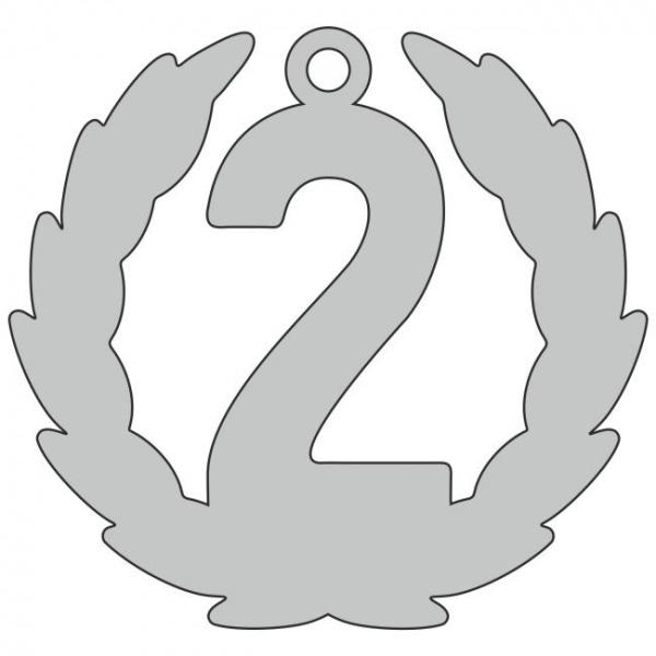 Медаль №3569 (Диаметр 55 мм, металл, цвет серебро)