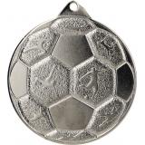 Медаль №1237 (Футбол, диаметр 50 мм, металл, цвет серебро. Место для вставок: обратная сторона диаметр 45 мм)