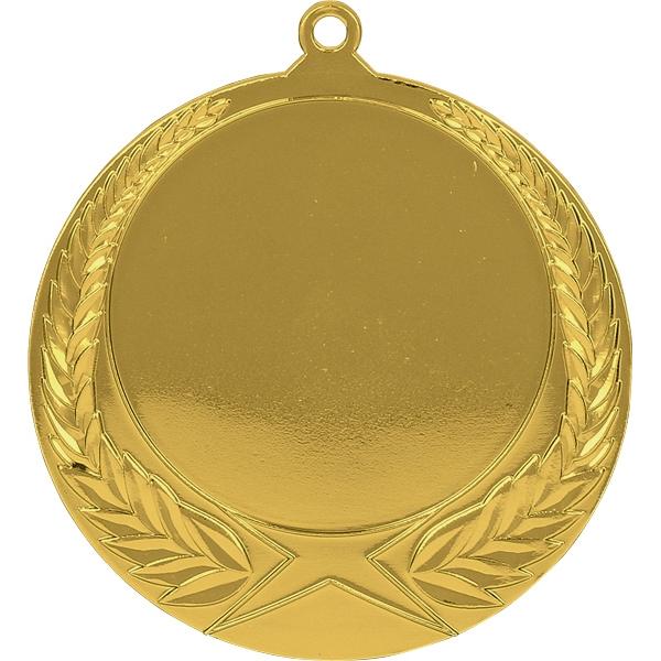 Медаль №840 (Диаметр 70 мм, металл, цвет золото. Место для вставок: лицевая диаметр 50 мм, обратная сторона диаметр 65 мм)