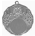 Медаль №162 (Диаметр 50 мм, металл, цвет серебро. Место для вставок: лицевая диаметр 25 мм, обратная сторона диаметр 47 мм)