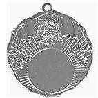 Медаль №162 (Диаметр 50 мм, металл, цвет серебро. Место для вставок: лицевая диаметр 25 мм, обратная сторона диаметр 47 мм)
