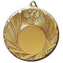 Медаль №154 (Диаметр 50 мм, металл, цвет золото. Место для вставок: лицевая диаметр 25 мм, обратная сторона размер по шаблону)