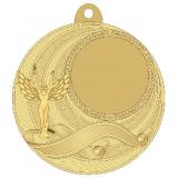 Медаль №2227 (Оскар / Ника, диаметр 50 мм, металл, цвет золото. Место для вставок: лицевая диаметр 25 мм, обратная сторона диаметр 45 мм)