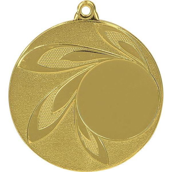 Медаль №847 (Диаметр 50 мм, металл, цвет золото. Место для вставок: лицевая диаметр 25 мм, обратная сторона диаметр 45 мм)