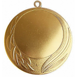 Медаль №2450 (Диаметр 70 мм, металл, цвет золото. Место для вставок: обратная сторона диаметр 65 мм)