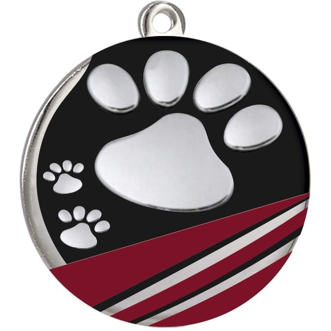 Медаль №2262 (Выставки собак (собаководство), диаметр 50 мм, металл, цвет серебро)