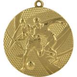 Медаль №932 (Футбол, диаметр 50 мм, металл, цвет золото. Место для вставок: обратная сторона диаметр 45 мм)