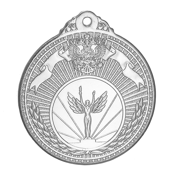 Медаль №2246 (Диаметр 50 мм, металл, цвет серебро. Место для вставок: обратная сторона диаметр 45 мм)