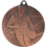 Медаль №922 (Баскетбол, диаметр 50 мм, металл, цвет бронза. Место для вставок: обратная сторона диаметр 45 мм)