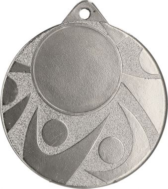 Медаль №975 (Диаметр 50 мм, металл, цвет серебро. Место для вставок: лицевая диаметр 25 мм, обратная сторона диаметр 45 мм)