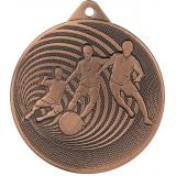 Медаль №1233 (Футбол, диаметр 70 мм, металл, цвет бронза. Место для вставок: обратная сторона диаметр 65 мм)