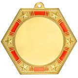 Медаль №2274 (Диаметр 80 мм, металл, цвет золото. Место для вставок: лицевая диаметр 50 мм, обратная сторона диаметр 60 мм)
