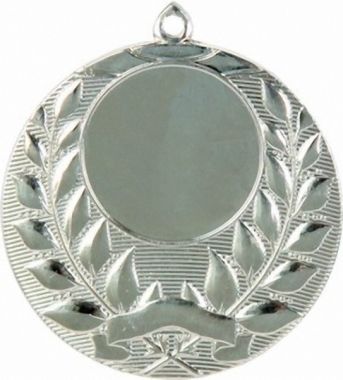 Медаль №35 (Диаметр 50 мм, металл, цвет серебро. Место для вставок: лицевая диаметр 25 мм, обратная сторона диаметр 45 мм)