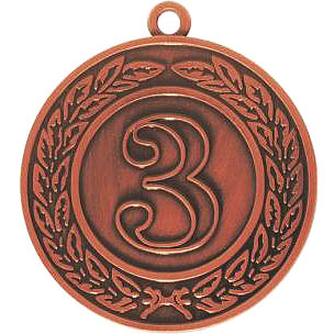 Медаль №178 (3 место, диаметр 40 мм, металл, цвет бронза. Место для вставок: обратная сторона диаметр 35 мм)
