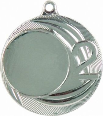 Медаль №88 (2 место, диаметр 40 мм, металл, цвет серебро. Место для вставок: лицевая диаметр 25 мм, обратная сторона диаметр 36 мм)