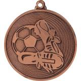 Медаль №170 (Футбол, диаметр 50 мм, металл, цвет бронза. Место для вставок: обратная сторона диаметр 45 мм)
