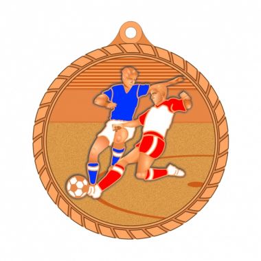 Медаль №3617 (Футбол, диаметр 50 мм, металл, цвет бронза. Место для вставок: обратная сторона диаметр 45 мм)