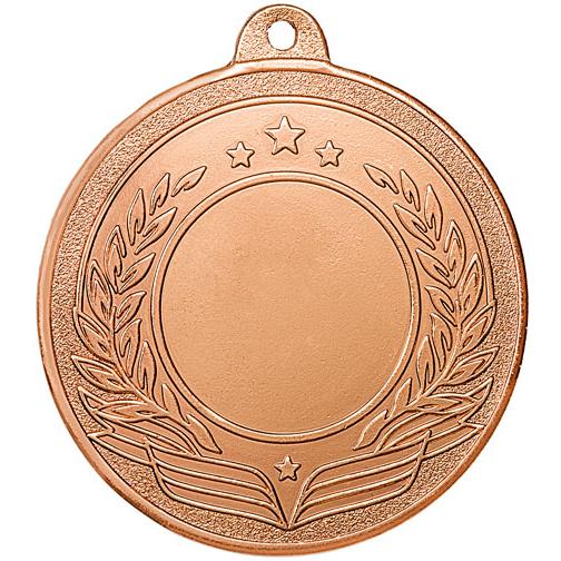 Медаль №2432 (Диаметр 50 мм, металл, цвет бронза. Место для вставок: лицевая диаметр 25 мм, обратная сторона диаметр 45 мм)
