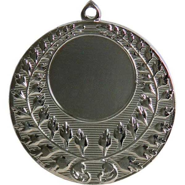 Медаль №10 (Диаметр 50 мм, металл, цвет серебро. Место для вставок: лицевая диаметр 25 мм, обратная сторона диаметр 46 мм)