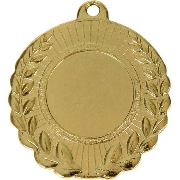 Медаль №29 (Диаметр 50 мм, металл, цвет золото. Место для вставок: лицевая диаметр 25 мм, обратная сторона размер по шаблону)