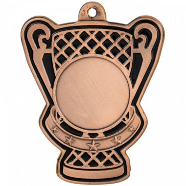 Медаль №3666 (Диаметр 50 мм, металл, цвет бронза. Место для вставок: лицевая диаметр 25 мм, обратная сторона размер по шаблону)
