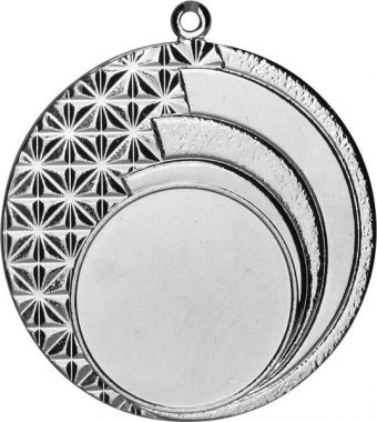 Медаль №19 (Диаметр 45 мм, металл, цвет серебро. Место для вставок: лицевая диаметр 25 мм, обратная сторона диаметр 41 мм)