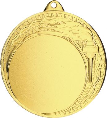 Медаль №892 (Диаметр 70 мм, металл, цвет золото. Место для вставок: лицевая диаметр 50 мм, обратная сторона диаметр 65 мм)