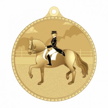 Медаль MZP 596-55/G конный спорт (D-55 мм, s-2 мм) сталь