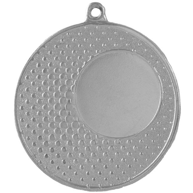 Медаль №63 (Диаметр 50 мм, металл, цвет серебро. Место для вставок: лицевая диаметр 25 мм, обратная сторона диаметр 46 мм)