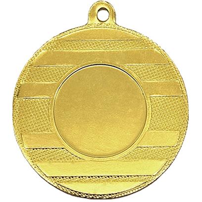 Медаль №3531 (Диаметр 50 мм, металл, цвет золото. Место для вставок: лицевая диаметр 25 мм, обратная сторона диаметр 46 мм)