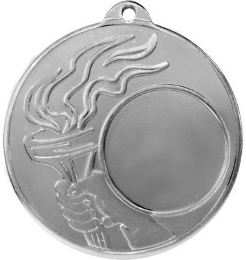 Медаль №189 (Диаметр 50 мм, металл, цвет серебро. Место для вставок: лицевая диаметр 25 мм, обратная сторона диаметр 45 мм)