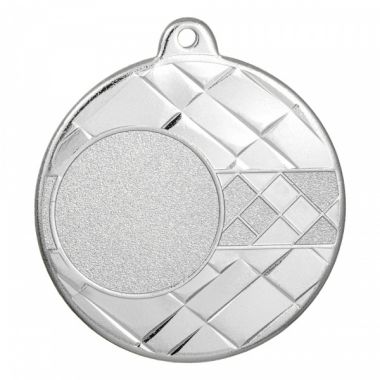 Медаль №3500 (Диаметр 50 мм, металл, цвет серебро. Место для вставок: лицевая диаметр 25 мм, обратная сторона диаметр 45 мм)