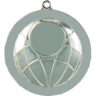 Медаль №1 (Диаметр 70 мм, металл, цвет серебро. Место для вставок: лицевая диаметр 25 мм, обратная сторона диаметр 45 мм)