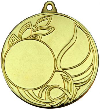Медаль №77 (Диаметр 50 мм, металл, цвет золото. Место для вставок: лицевая диаметр 25 мм, обратная сторона диаметр 46 мм)