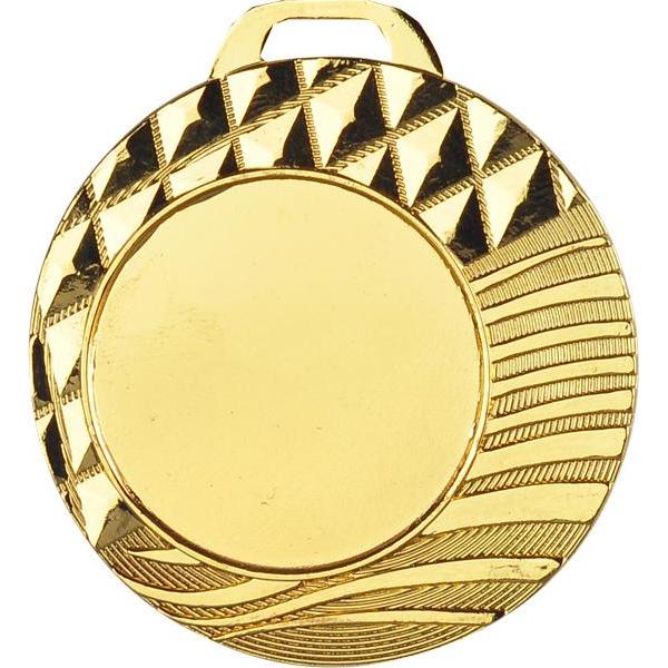 Медаль №16 (Диаметр 40 мм, металл, цвет золото. Место для вставок: лицевая диаметр 25 мм, обратная сторона диаметр 36 мм)