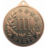Медаль №3548 (3 место, диаметр 40 мм, металл, цвет бронза. Место для вставок: обратная сторона диаметр 36 мм)