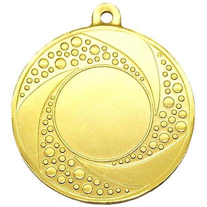 Медаль №3533 (Диаметр 50 мм, металл, цвет золото. Место для вставок: лицевая диаметр 25 мм, обратная сторона диаметр 46 мм)