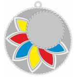 Медаль №2431 (Диаметр 50 мм, металл, цвет серебро. Место для вставок: лицевая диаметр 25 мм, обратная сторона диаметр 45 мм)
