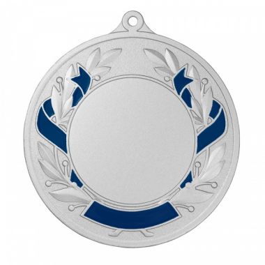 Медаль №3460 (Диаметр 70 мм, металл, цвет серебро. Место для вставок: лицевая диаметр 40 мм, обратная сторона диаметр 65 мм)